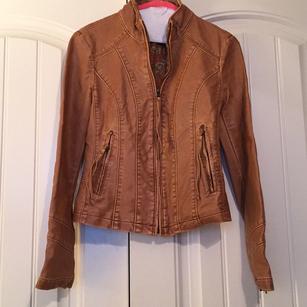 Vegan leather jacked XS